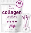 Micro Ingrediencie Multikolagen Peptides Powder, 40 Stick Packs 