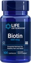 Elu pikendamine Biotin 600 mcg Vitamiin B7 Toetust Täiendus Ilusad juuksed, küüned ja kaugemale - Gluteenivaba, Non-GMO - 100 kapslit