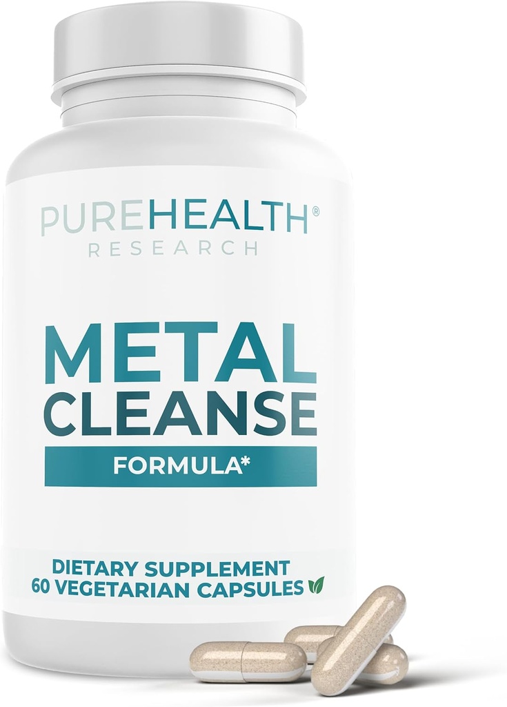 PUREHEALTH FORSEARCH Natural Heavy Metal Flushing Supplements - Schutz vor toxischer Metallverschmutzung - Blei, Quecksilber, Arsenic, Cadmium Cleanse - 60 Kapseln