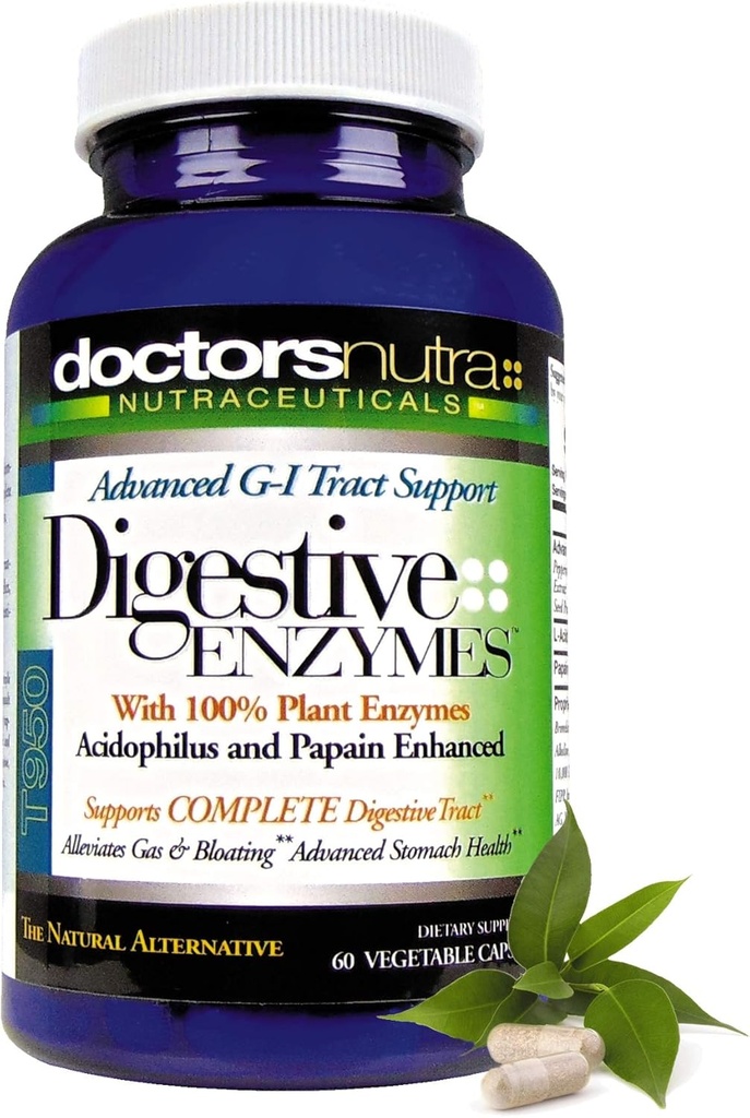 Digestive Enzymes Natural GI Apoyo Digestivo Suplemento Advanced Tract 950
