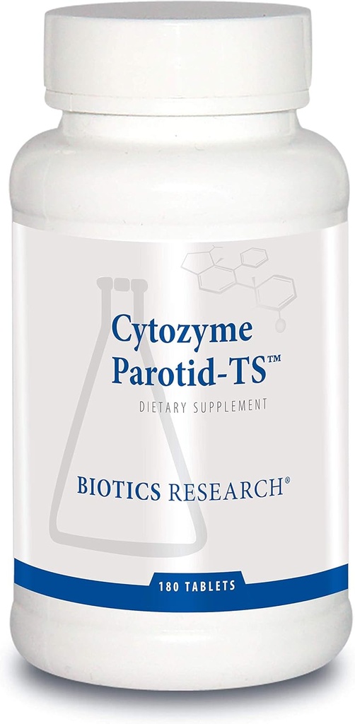 Biotics Research Cytozyme Parotid TS Parotid Concentrate, Seedetrakti Tervis, toetab Parotid Gland Function, Fosters Enzyme Production, SOD, Catalaas, Potent Antioxidant Activity 180 tabletti