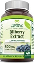 Herbal Secrets Bilbær ekstrakt 300 Mg 4:1 Ekstrakt (3600 mg Ekvivalent)