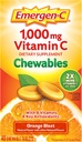 Košļājamā vitamīns C 1000mg, ar B vitamīnu un antioksidantu tabletes (40 Skaits, Orange Blast Flavor), uztura bagātinātāji