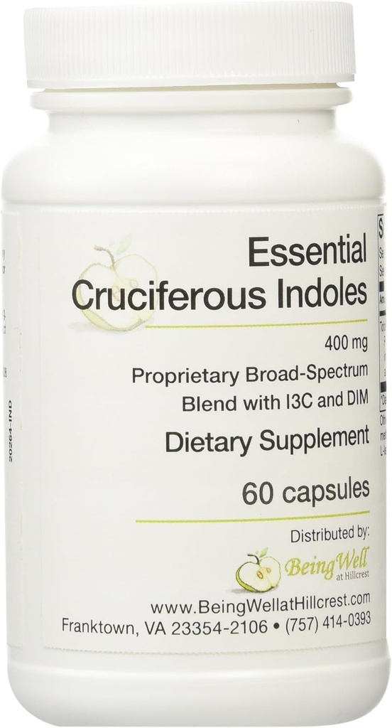 Indole crogiose essenziali con IC3 e DIM 60 capsule vegetariane