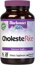 Bluebonnet Nutrition ColesteRice Capsule vegetale, Red Yeast Rice, Plant Sterols, Pantetine, CoQ10, Policosanol, Vegan, Vegetarian, Non OMG, Gluten Free, Milk Free, SOY-FREE, 60 Capsule vegetale