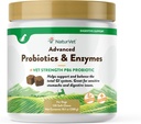 NaturVet Avançat Probiotics i Enzymes, Chews Soft del PB6, per ajudar a Stomachs sensibles a Stomachs i emes Digestives, Hickry Smodd Bacon Flavored Pet suplementari per als Dogs durant 6 setmanes, 120 Compte Jar