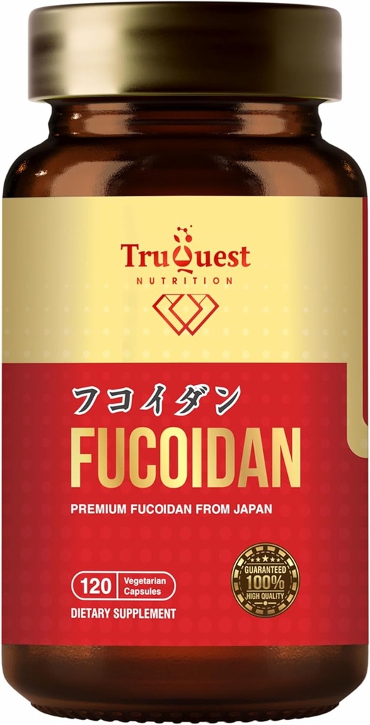 Premium Fucoidan Extract Immunity Supplemento con due tipi di alghe di purezza più alta Mozuku e Mekabu 120 capsule vegetali - per la salute ottimale e l'immunità