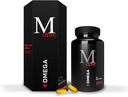 Mdrive Omega 3 Fish Oil per gli uomini, Omega 3-6-9 1200mg da pesce, Borage & Flaxseed olio, cuore di supporto, cervello, pelle e salute comune, 60 Conte