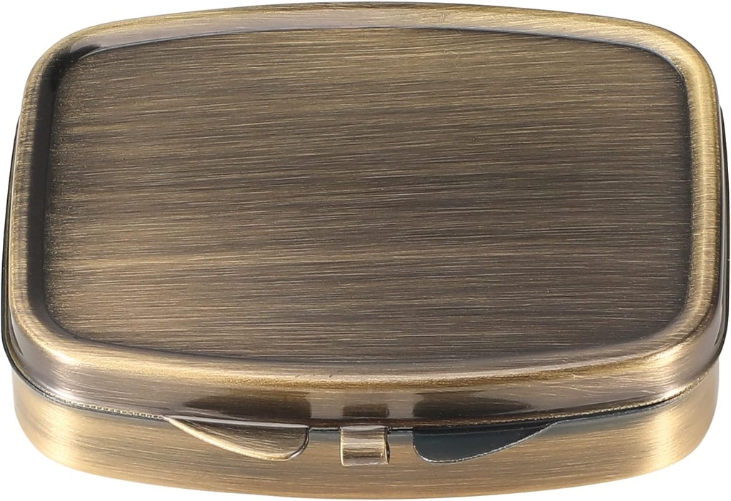 Dinippy גלולת גלולת גלולה עם Mirror Pocket 2 השוואתי מקרה תרופה מקרה ויטמין גלולת גלולות עבור Pocket Purse ו נסיעות (A-Retro)