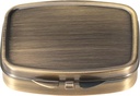 Dynipy Pill Box amb Mirall Retro Pocket 2 Casiment Medicigration Dell, organitzador de Piurse i viatges (A-Retro)