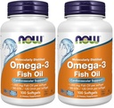 NOW Foods Omega-3-100 Softgels (Pack of 2)