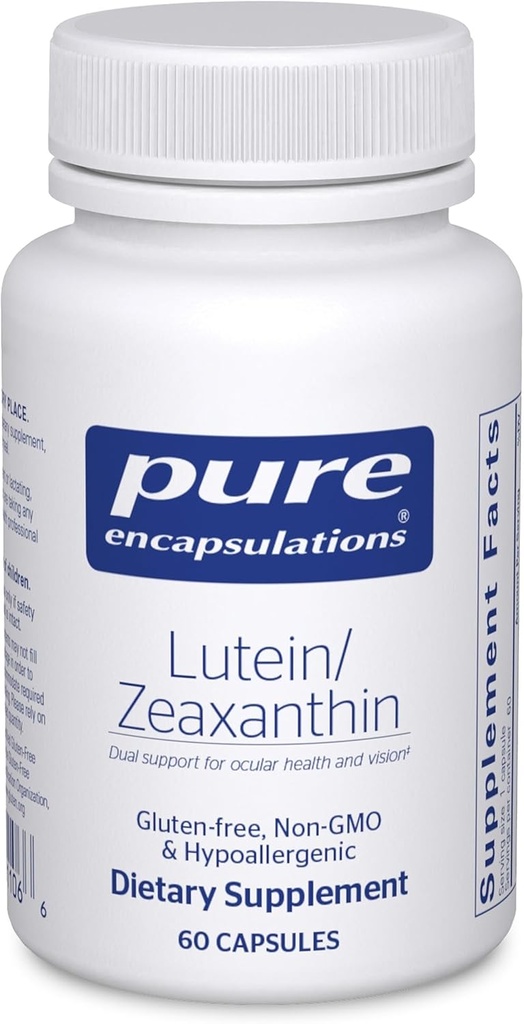 การจับเท็จบริสุทธิ์ Loucein & Zaxanthin - รองรับการมองเห็นทั้งหมด * - รักษาการจับจ้องตา & Eye Health * - การสนับสนุนแบบแอนติออกซิแดนต์* - เวก้า-จี-จีเอ็มโอ - 60 Capsoule