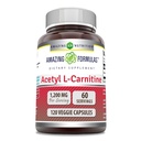Amazing Formulas Acetyl L-Carnitine 1200 Mg Supplement | Vegetarian Capsules | Non-GMO | Gluten-Free | Made in USA (1 Pack, 120 Count)