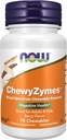 NOW Maisto papildai, ChewyZymes, Plataus spektro Chewable fermentų, Berry Sheets, 90 Chewables