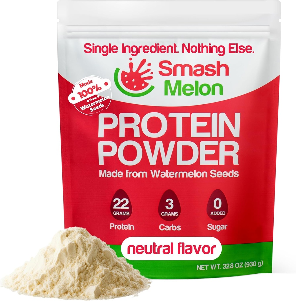 Meloun seed protein Powder Raw - Cold- lisované, Single-Ingredience Neochucené protein Powder- Shake nebo Pečeme s ním