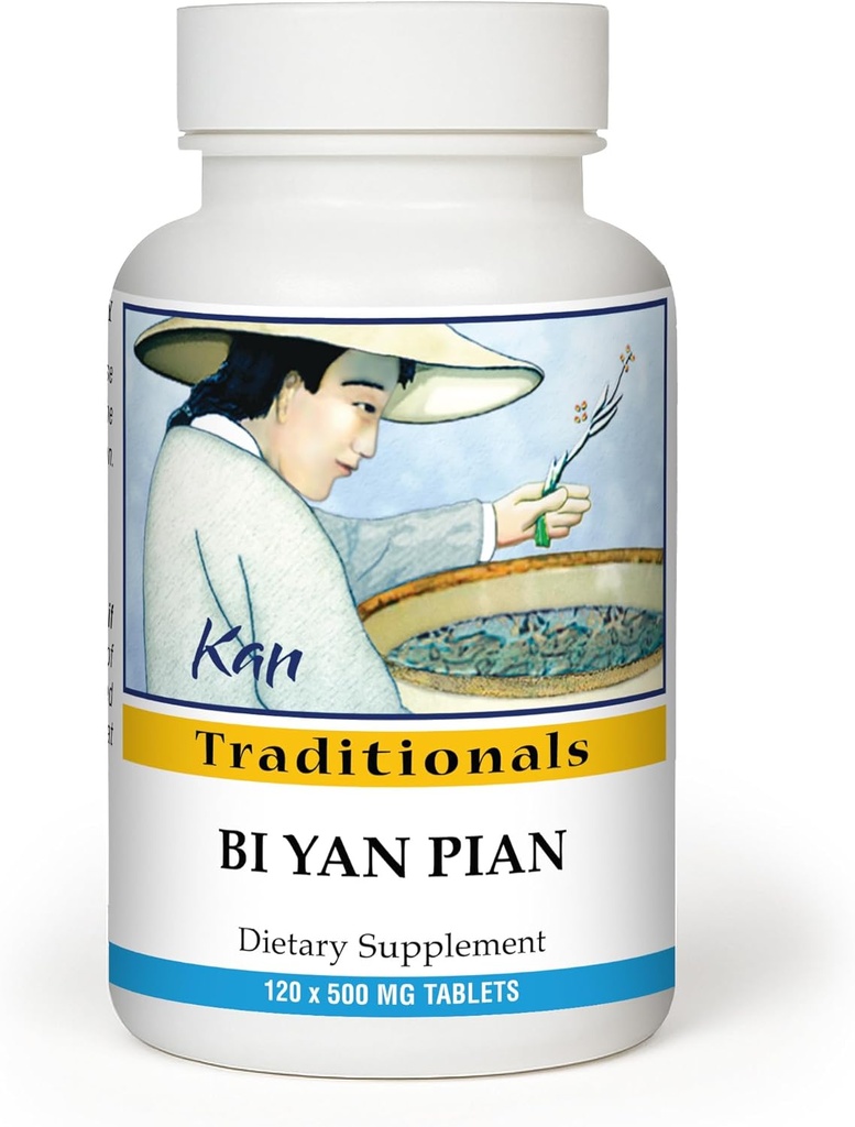Kan Herb şirkəti Bi Yan Pian - Sinus Health üçün Xüsusi Çin Herbal Formula, Support Clear Nasal Passages, Eases Mövzu, Herbal Supplement, 120 Tablets