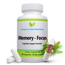 Brain Supplement – Memory, Focus & Clarity - All-natural Brain Boosting supplement – Formulated with a whopping 41 Nootropic Ingredients: Choline, Pho sphatidylserine, Bacopa Extract, Huperzine A