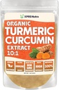 XPRS Nutra Organic Turmeric Curcumin Powder Extract 10:1 - Premium USDA Organic Curcumin Powder for Immunity - Vegan Friendly Pure Curcumin for Gut Health (1 Ounce)
