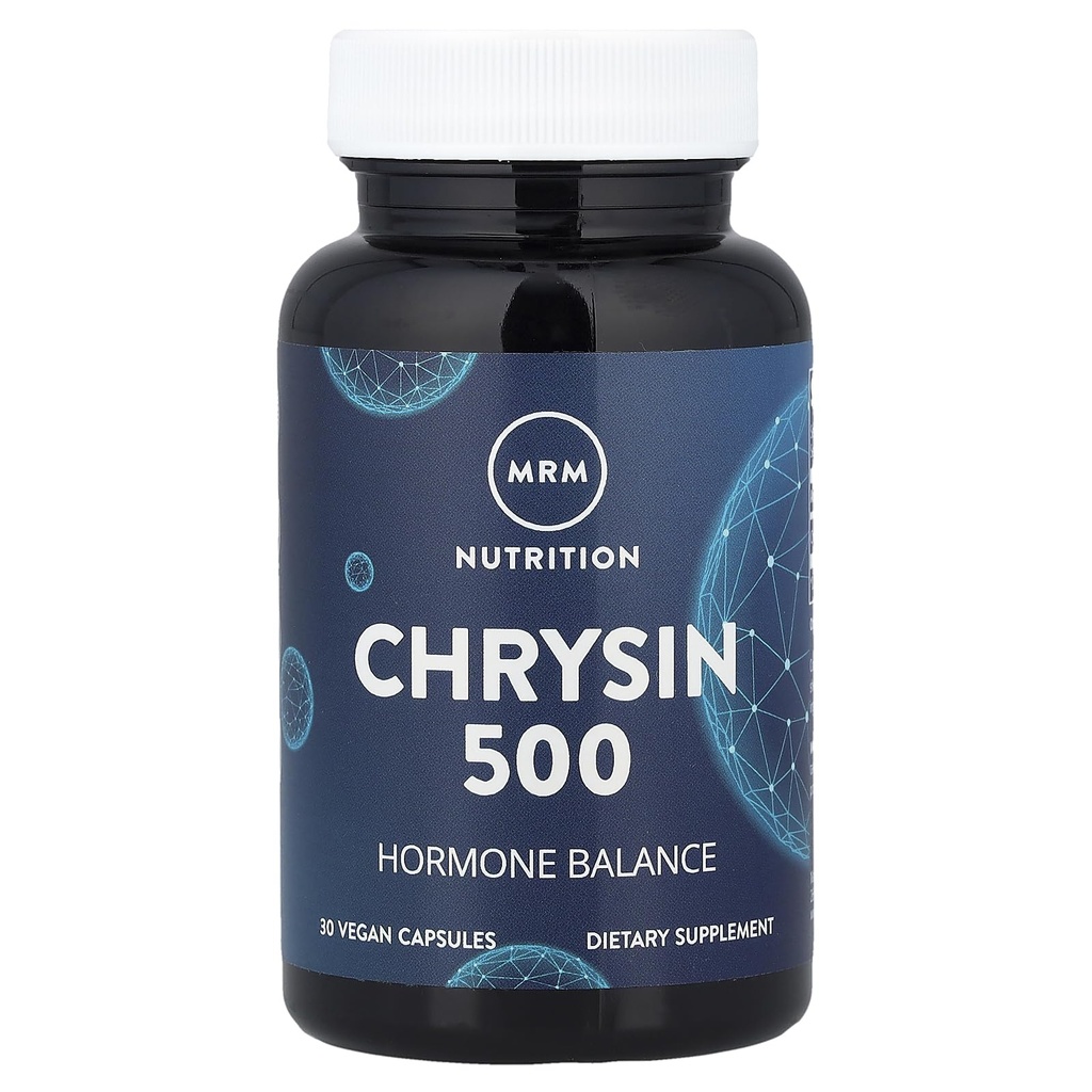 MRM Nutrition Chrysin 500mg - For Women and Men - Pure 5,7-Dihydroxyflavone , Supports Healthy Hormone Balance, Vegan & Gluten-Free - 30 Servings