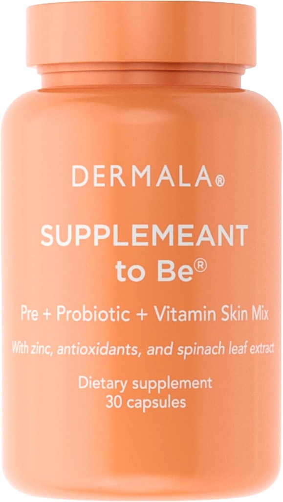 Dermala #FOBO SUPLEMEANT to Be Acne Supplement (Suplemento de Acne) Todos os prebióticos naturais diariamente Probióticos Misture a pele com Zinco com Vitaminas Melhore a pele transparente sem Blemish Radiant através de equilíbrio Gut Saúde