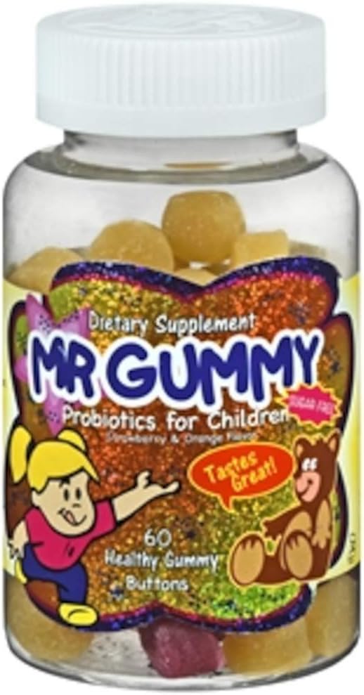 Herr Gummy Probiotics für Kinder, Erdbeere & Orange, 60 Jede