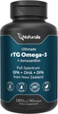 Naturalis Ultimate rTG Omega 3 Рыбий жир 1800 мг из дикого новозеландского тунца - полный спектр Omega3s EPA, DHA & DPA - устойчивый источник, не-ГМО, без глютена - 90 софтгелей