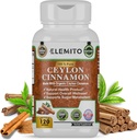 Ceylon Cinnamon Capsule, Energy, Heart & Metabolism Support, Certificati Organic Ceylon Cinnamon Pills, Non-GMO, Vegan, Gluten-Free - 120 Capsule