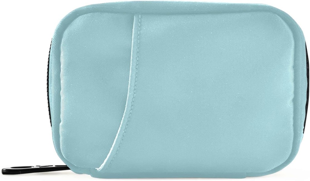 Naanle Pill Box 7 Day Pill Case Travel Pill Organizer Bag Zipper Portable Weekly Case Compact Size Vitaminpótló Holder, Solid Color Sky Blue 4,6 x 3,14 x 1,88 Inch 1,0 Count 0,12 kilogramm