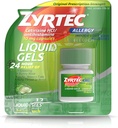 Zyrtec 24 saat ərzində və iqtisadi maye Gels, Bütün gün Antihistamin Kapsüllər üçün Cetirizine Hydrochloride, 12 ct (Paket 2)