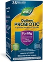 Cesta prírody Fortify Optima Probiotiká pre dospelých, 35 miliárd živých kultúr, 15 kmene, Podpora Digestive Balance and Immune Health*, Nie je potrebné chladenie, 60 Kapsule (Backaging May Vary)