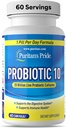 Puritan 's Pride Probiotic 10 dengan Vitamin D untuk Mendukung Imune System Health *, 60 Count, White