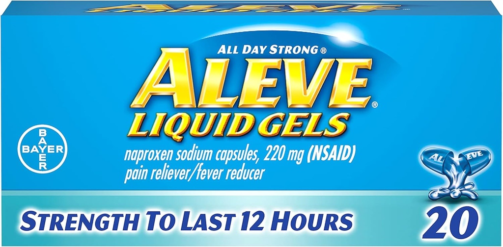 Aleve Liquid Gels 20 ea (Pack of 3)