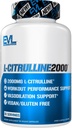 Evlution L- Citruline2000 Nitric Oxide Addition for Men Nutrition High Strength L Citrulin капсули за подобряване на възстановяването на мускулната сила и интензивна помпа - растителна основа азотен оксид бустер