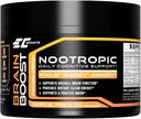 EC Sports Brain Boost Tropical Punch Nootropic Supplement for Focus, Faster Processing, Instant Energy & Performance w/ 18 Nootropics - 30 Zerbitzu