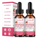Magnesium Glycinate Liquid, High Potency Magnesium Glycinate & Whole Food Nutrition, Sugar Free Vegan Non-GMO Complex Supplement Promotes Nerv,Relaxation,Muscle,Sleep Support*
