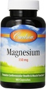 Carlson Magnesium 350 mg, Heart and Muscle Health, 90 tobolek