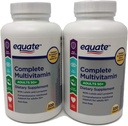 Equate Matura adults 50+ Un Daily Completat Multivitamin compara amb Centrum Silverhöjd (400 Ct)