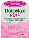 Dulcolax Pink Stool Softener, Docusate Sodium, 100 мг Soft Gel Tablets, 25 Count