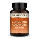Dr. Mercola Curcumin Advanced - 500 mg Curcumin Root Extract - 95% Curcuminoids - For Vision Health, Digestion & Focus - Sustained Release - Non-GMO, Gluten-Free & Soy-Free - 30 Capsules (30 Servings)