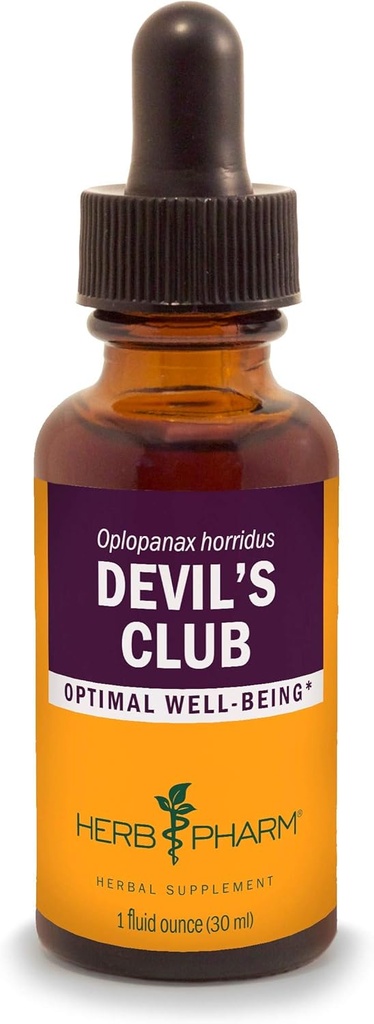 Herb Pharm Devil's Club Liquid Extract - 1 Onça