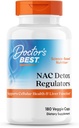 Doctor 's Best Nac Detox Regulatory z seleno excell, Non- GMO, wegetarianin, Gluten & Soy Free, 180 Veggie Caps, 180Count
