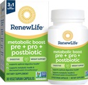 Reînnoirea vieții Boost metabolic Pre + Pro + Postbiotic; Prebiotice, Probiotice și Postbiotice Suport Digestive Optim și Sănătate Metabolică; 30 Capsule vegetariene