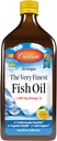 Carlson - The Very Finest Fish Oil, 1600 mg Omega-3s, Liquid Addition, Norwegian, Wild-Catch, Sustainable Source , Lemon, 16.9 Fl Oz