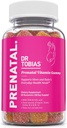 Dr. Tobias Gummy Vitamina pré-natal, Vitaminas pré-natais livres de ferro com DHA e ácido fólico, niacina, biotina, B6, & B12, inclui óleo de peixe, para suporte pré e pós-natais, 60 chicletes, 30 serviços