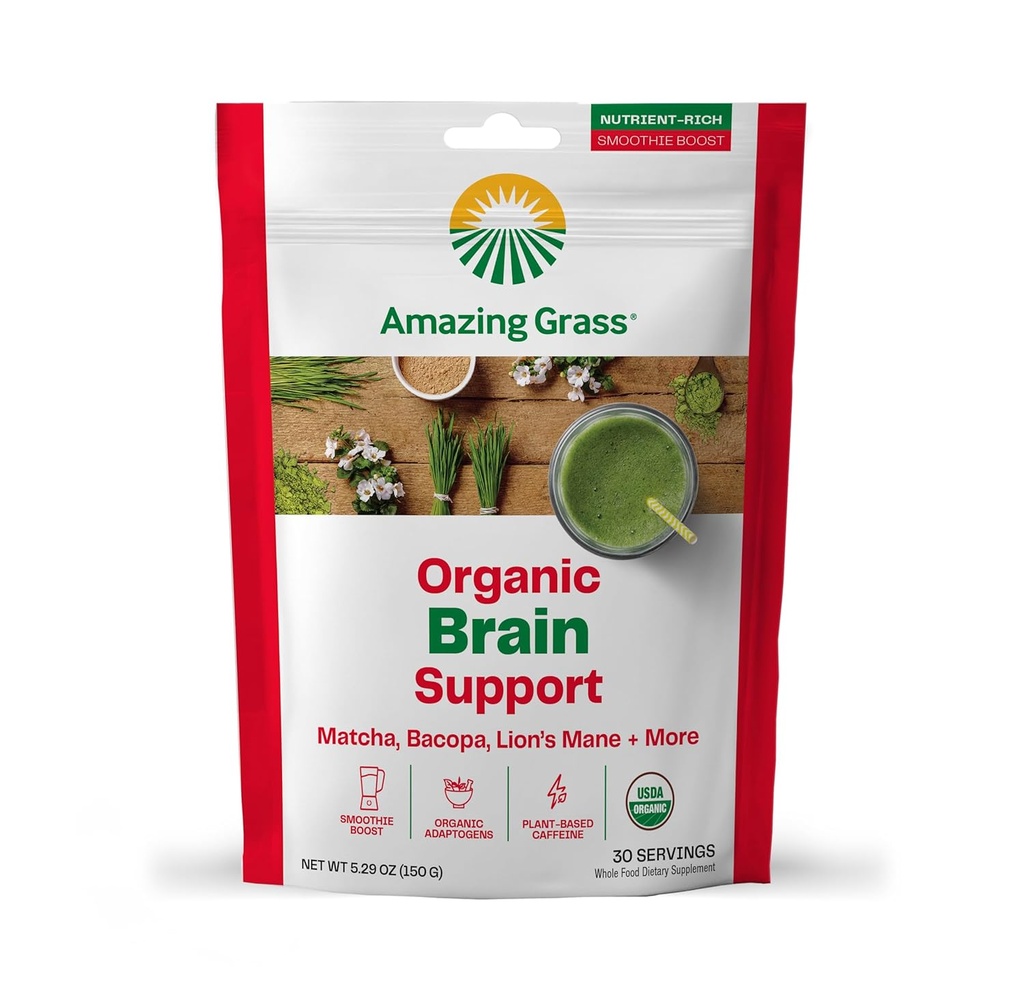 Amazing Grass Matcha Powder for Brain Support & Energy 