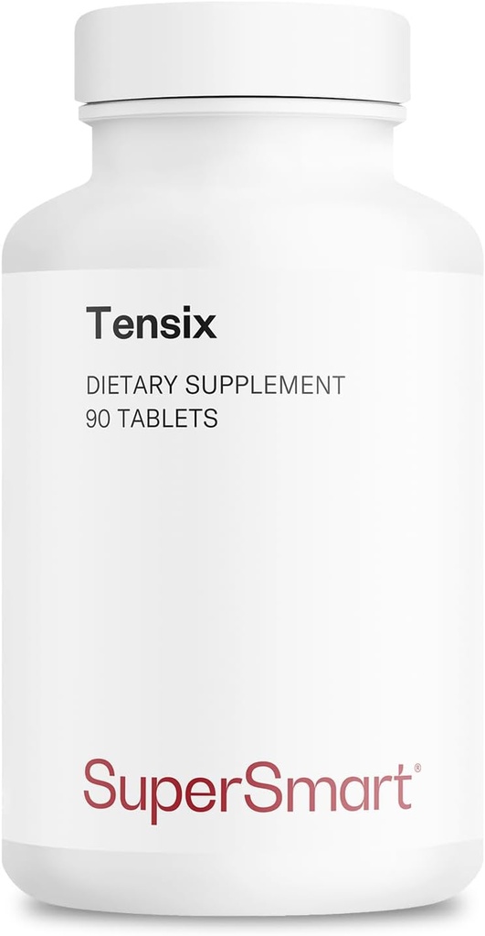 Supersmart Tensix (formule avancée) - avec extrait de Hawthorn, potassium, peptides de poisson - supplément d'action synergiste (non-OGM et sans gluten) - 90 comprimés