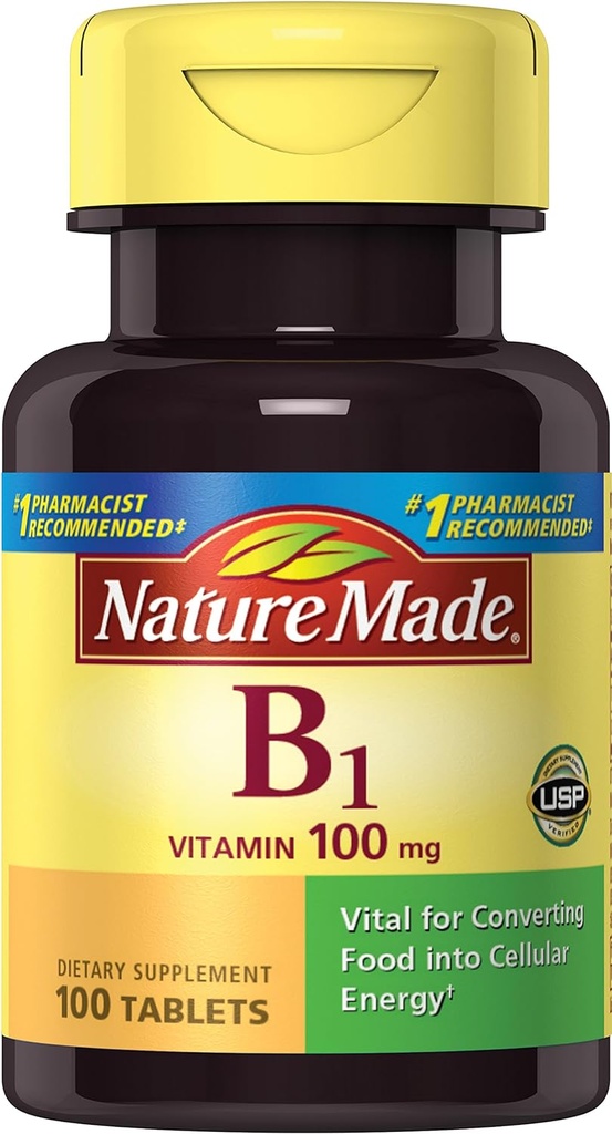 Vitamina B1, 100 Cuenta (Pack of 6)