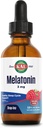 KAL Melatonin 3mg DropIns, Fast Acting Sleep Aid, Melatonin Drops for Calminglaxation and Healthy Sleep Cycle Support, Natural Raspberry Flavor, 60 Day Promise, Approx.