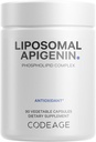 编码 Liposomal Apigenin 补编,3-Month供应,每日Flavoid Chamomile 提取, Liposomal Phospolipid 综合体,非GMO 葵花油, Phosphatidylcholine Vegan Blend, Gluten-Free, 90 Counter