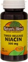 Nature's Blend Niacin Timed Release Tablets, 500 mg, 100 Ct (2 balenia)
